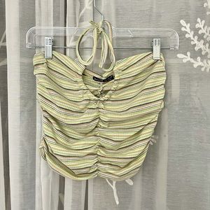 SHEIN ruched halter top🍐